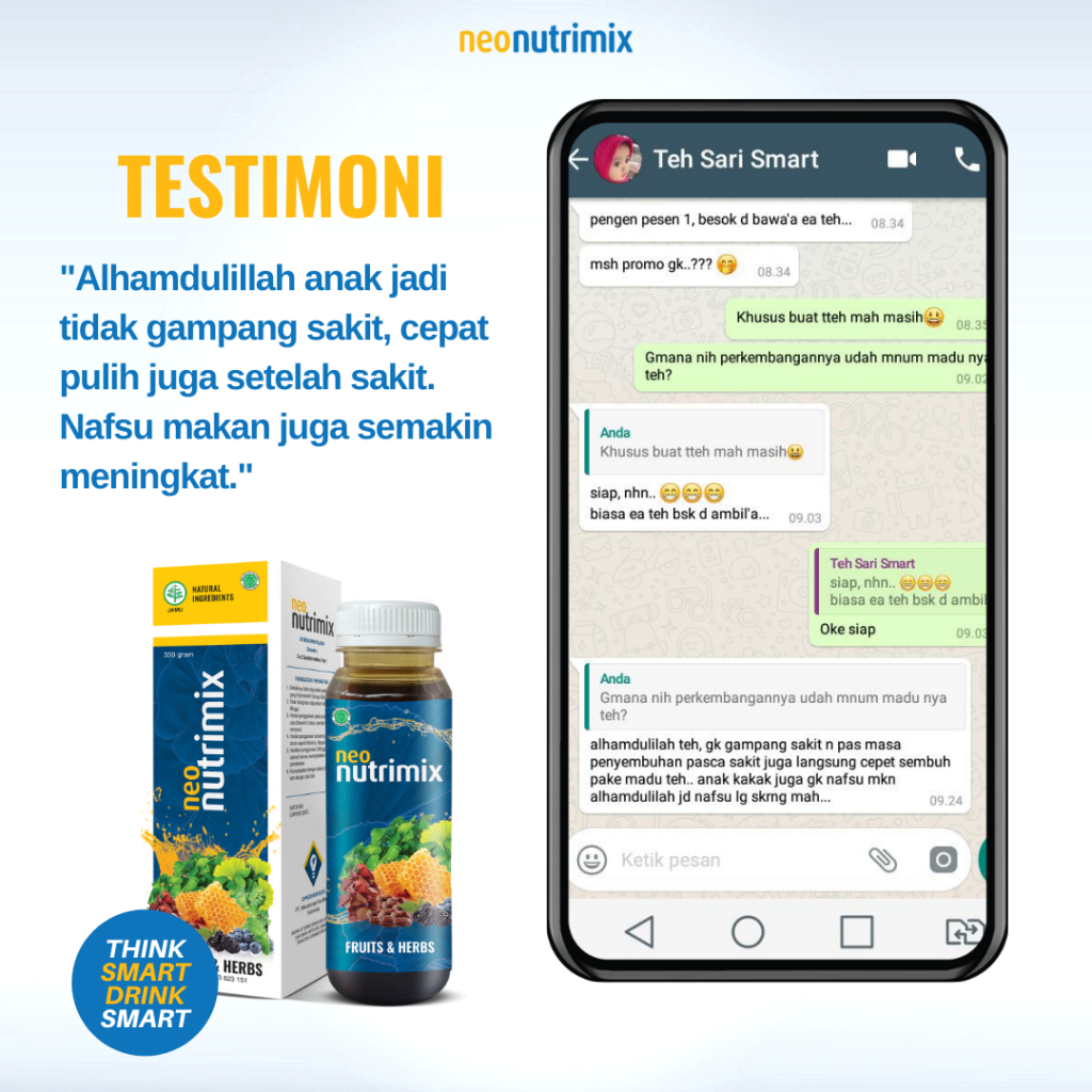 NeoNutrimix, Madu NeoNutrimix, Madu anak, madu multivitamin, madu otak