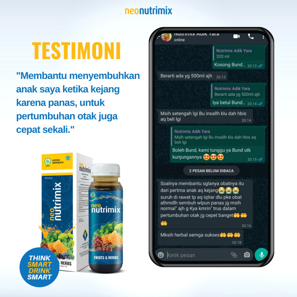 NeoNutrimix, Madu NeoNutrimix, Madu anak, madu multivitamin, madu otak